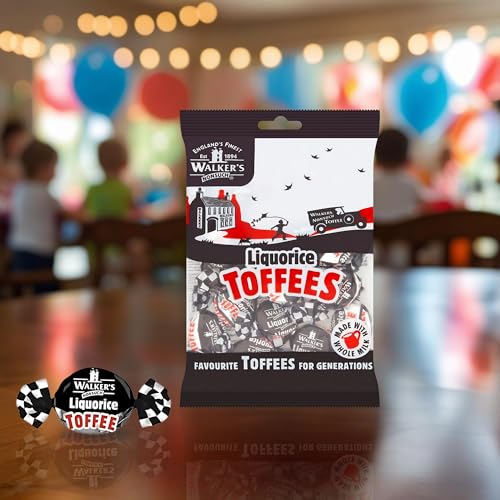 Walkers' Nonsuch Liquorice Toffees | with Condensed Milk & Black Treacle | Imported from the UK | Traditional British Candy | Old Fashioned Licorice