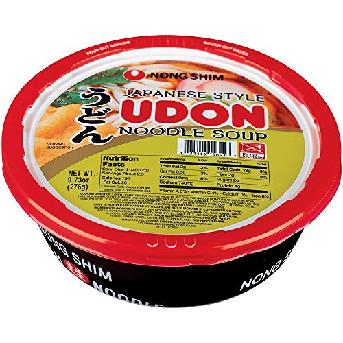 Nong Shim Japanese Style Udon Noodle Soup, 9.74-Ounce (Pack of 6)