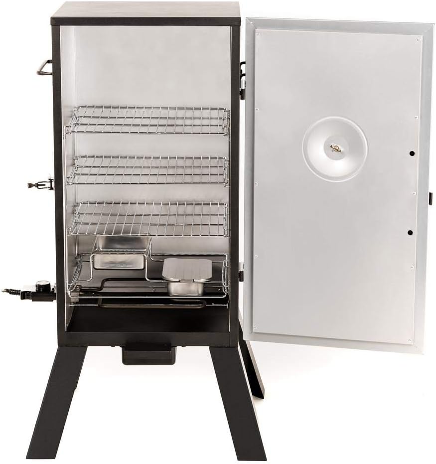 Masterbuilt 20070210, 30 inch, MB20070210 Analog Electric Smoker with 3 Smoking Racks, 30" Black (Old Version)
