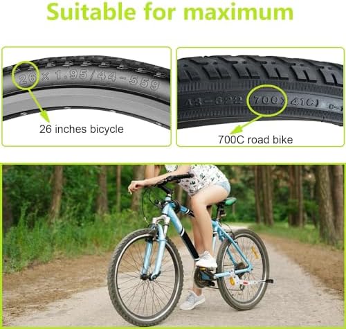 Bike Kickstand, Adjustable Aluminum Alloy, 20" 24" 26", Black | For Road Mountain Bike
