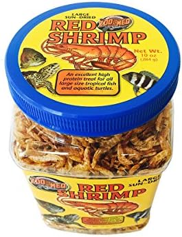Zoo Med Large Sun-Dried Red Shrimp 10oz Each (2 Pack)