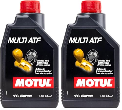 Motul Multi ATF 100% Synthetic Automatic Transmission Fluid – Multi-Vehicle ATF for Dexron III, Mercon & Import Applications, Smooth Shifting & Wear Protection, 1 Liter