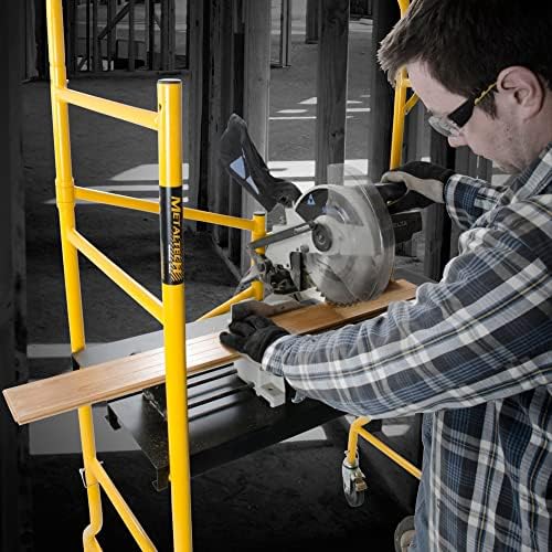 Metaltech I-IMIS Job Site Series 6-3/8'. x 4'. x 2-1/2'. Scaffold 900 Lb. Load Capacity