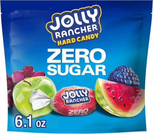 JOLLY RANCHER Zero Sugar Assorted Fruit Hard Candy Bulk Bag, 6.1 oz