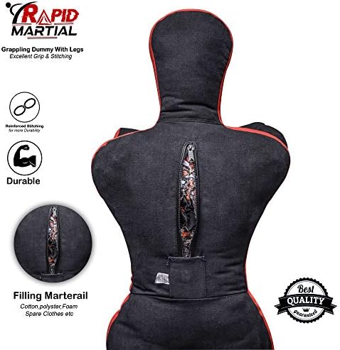 MMA Grappling Submission Dummy Also for Judo Karate Krav MAGA Police & SELF Defence Training.- UNFILLED 6 Feet