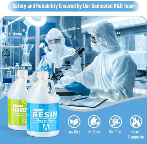 DR.RESIN Epoxy Resin Kit 16oz Clear Resin Kit Self-Leveling for Craft Molds