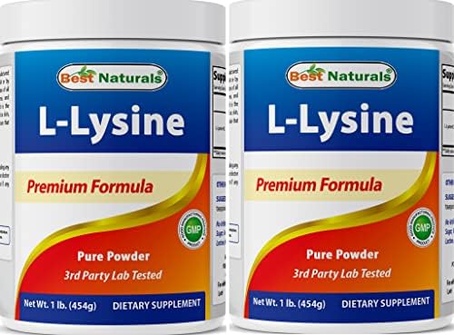Best Naturals Lysine Powder, 1 Pound - 100% Pure (1 LB (Pack of 1))
