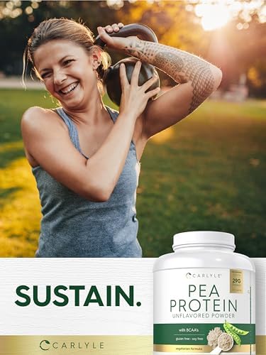 Carlyle Pea Protein Isolate Powder | 7lb | Unflavored | 29G Per Serving | Vegetarian, Non-GMO, Gluten, and Soy-Free