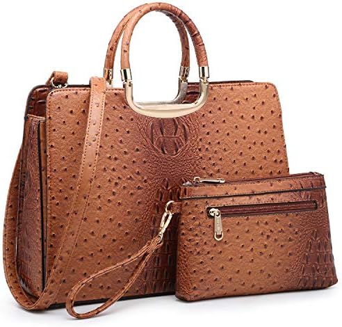 Womens Handbag Top Handle Shoulder Bag Tote Satchel Purse Work Bag with Matching Wallet