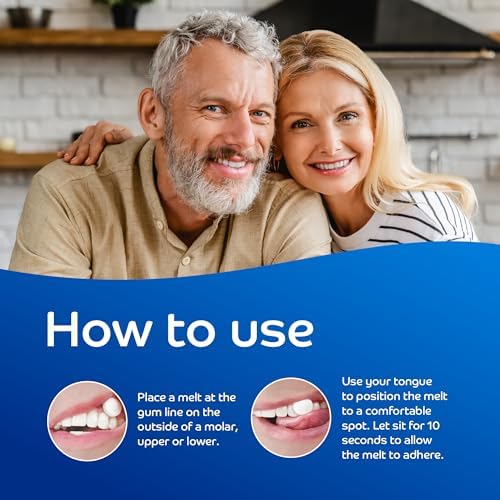 Oracoat XyliMelts for Dry Mouth Night Time or Day - Moisturizing Dry Mouth Adhering Discs, Sugar Free with Xylitol, 40 Count, Slightly-Sweet Flavor