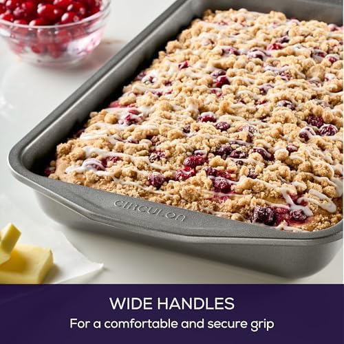 Circulon 51133 total Nonstick Baking Pan/ Nonstick Cake Pan, Rectangle - 9" x 13", Gray