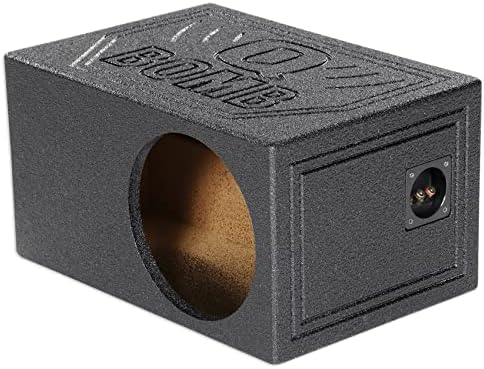 Rockville RQB10 Single 10" Vented Ported Subwoofer Sub Box Enclosure | 1.4 Cu Ft Air Space, Side Ported, 3/4" MDF, Bed Liner Finish, 39Hz Tuning