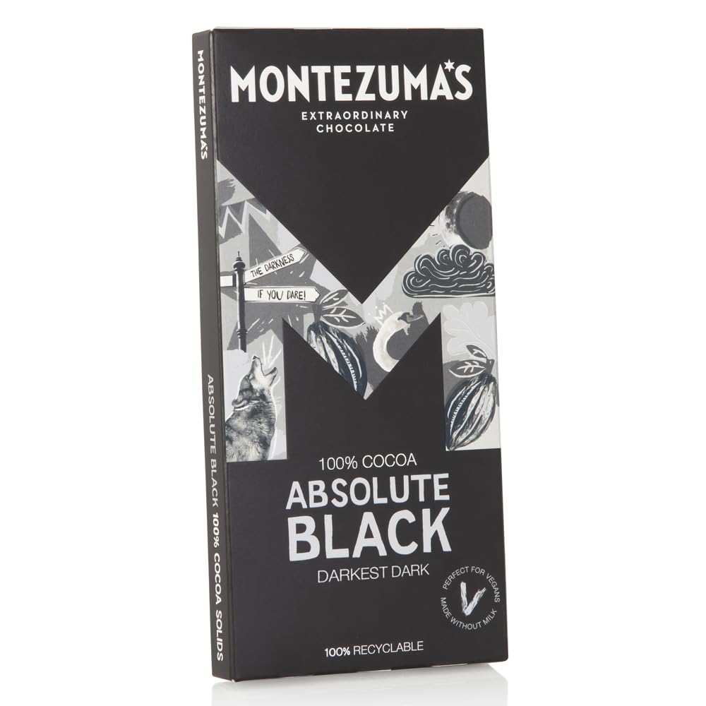 Montezuma’S Dark Chocolate Absolute Black 100% Cocoa 90g