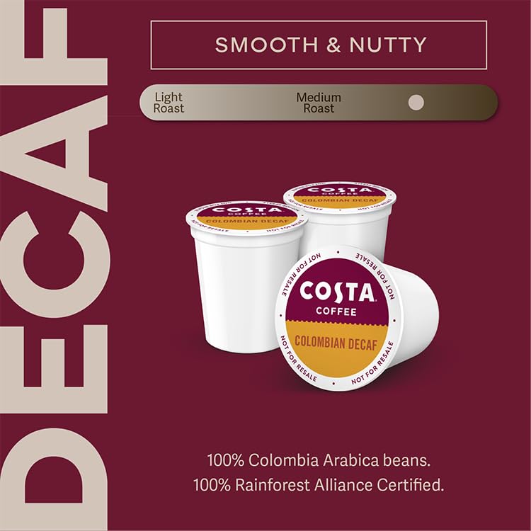 Costa Coffee Pods Medium Roast, Signature Blend, 10 Count