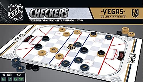 MasterPieces Officially licensed NHL League-NHL Checkers Board Game for Families and Kids ages 6 and Up