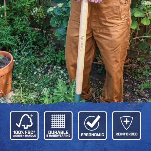Faithfull Replacement T Handle Straight Taper for Spades, Forks & Shovels – FSC Ash Wood - 71cm (28in)