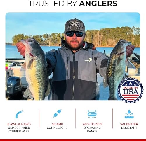 Connect-Ease RCE24VBK 24-Volt Trolling Motor Connection Kit with Out On-Board Charging
