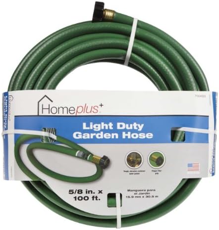 HomePlus+ Light Duty Garden Hose 5/8" X 100 ' Green
