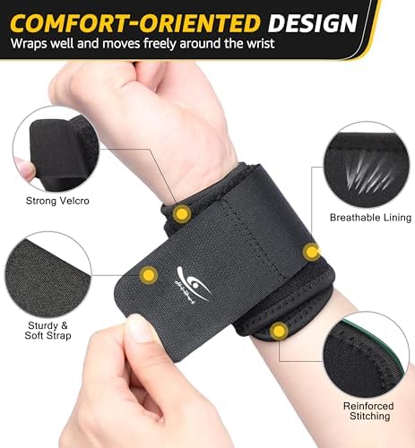 Wrist Compression Strap Wrist Brace Wrist Wraps for Fitness, Weight Lifting, Tendonitis, Carpal Tunnel Arthritis, Pain Relief