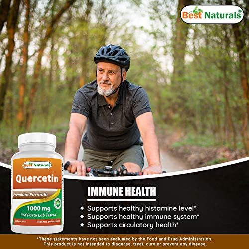 Best Naturals Quercetin 1000 mg Tablet - Immune Health - 60 Count