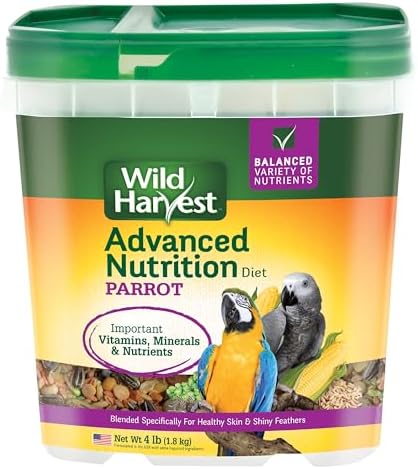 Wild Harvest Advanced Nutrition Parrot 8 Pounds, Seed, Grain And Vegetable Mix