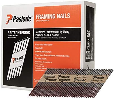 Paslode, Framing Nails, 650839, 30 Degree RounDrive Brite, 3 1/4 inch x .131 Gauge, Smooth, 2,500 per Box