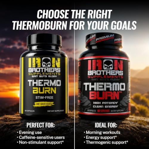 Iron Brothers Thermo Burn Hardcore Fat Burner – High Stim Thermogenic with Yohimbine HCl
