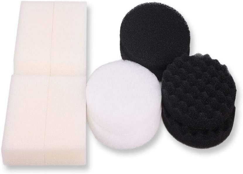 Compatible Foam Filter Pad Set for Fluval FX5 and FX6 (2 x Polishing Pad, 2 x Foam Filter, 2 x Activated Carbon, 2 x Bio-Foam)