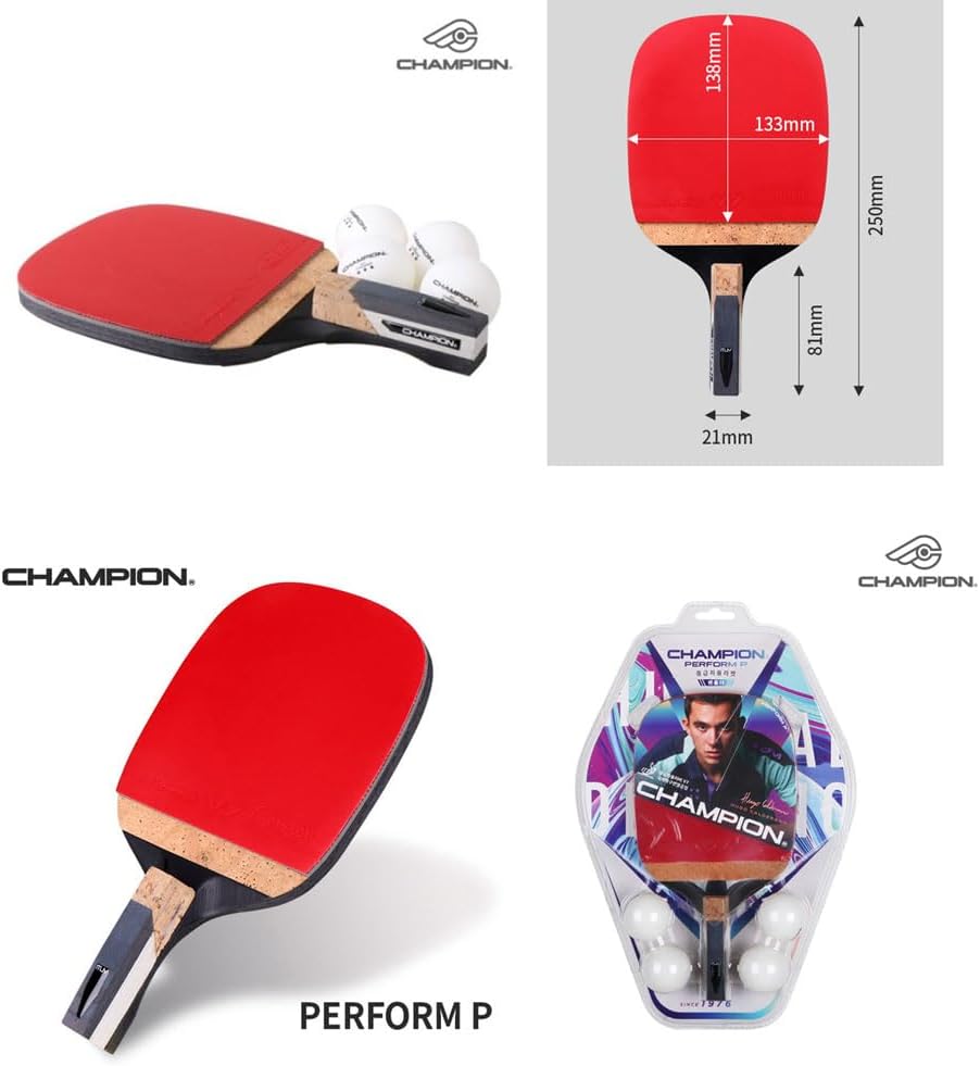 Champion Perform-P Middle Class Penholder Table Tennis Racket Ping Pong Racket