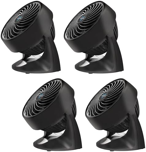Vornado 133 Personal Air Circulator Fan, Black, 2 Speeds, Adjustable Head | Small Room Air Circulator, Table Fan for Desk, Nightstand