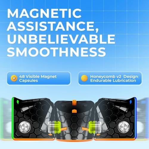 GAN 356 M, Speed Cube 3x3 Magnetic Puzzle for Kids