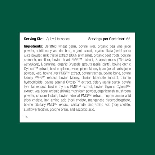 Standard Process Inc. Whole Body Multisystem Support Supplement for Canines - Nutritional Powder for Daily Health Maintenance - 25 g
