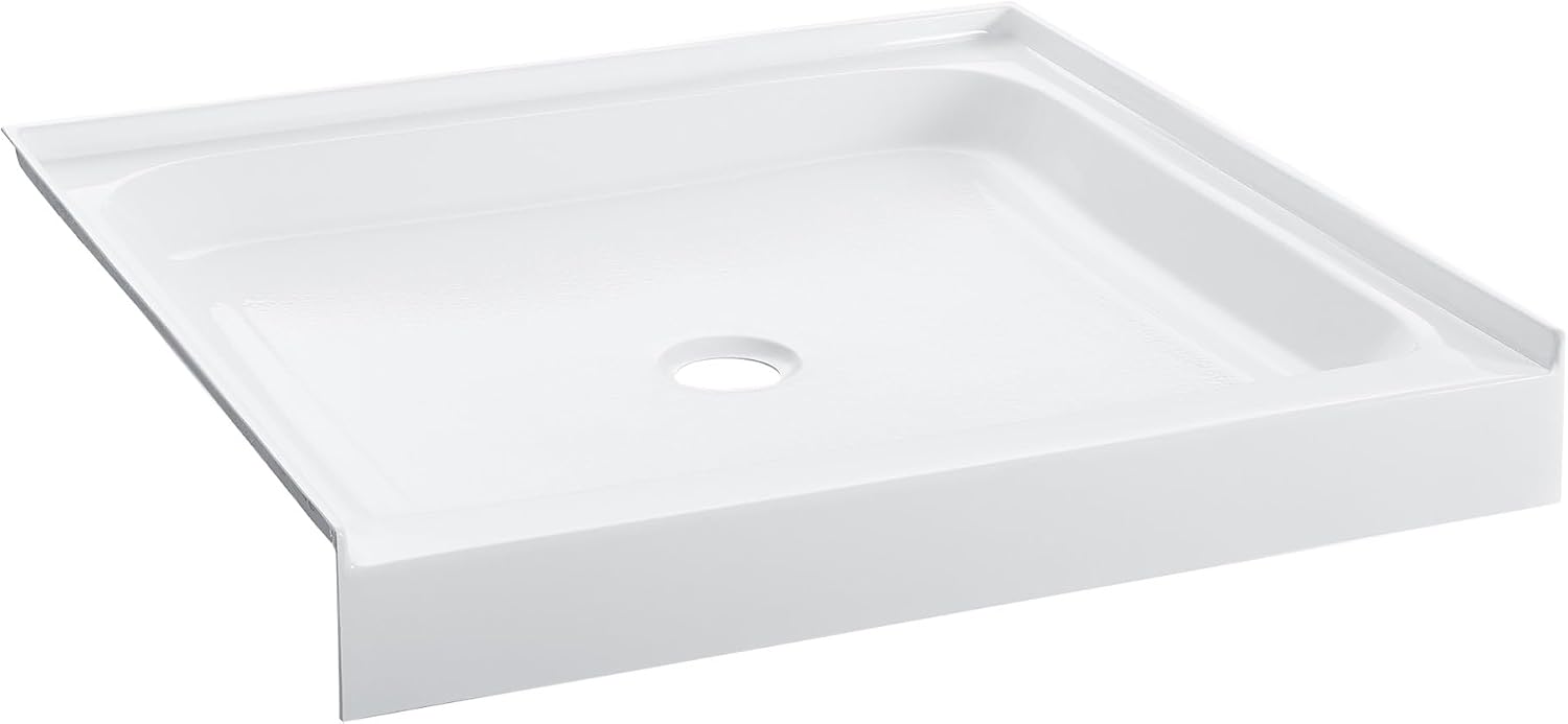 Voltaire 60" x 32" Single-Threshold, Right-Hand Drain, Shower Base in Gray