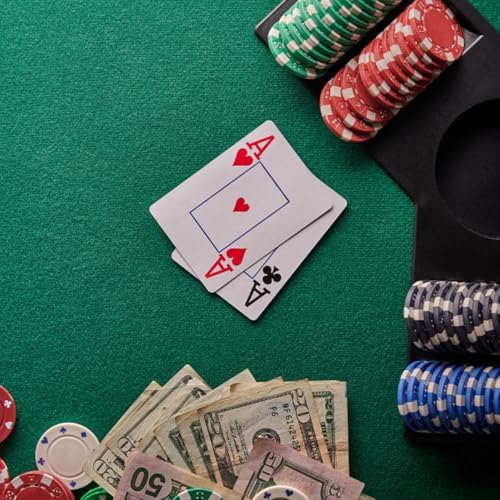 Trademark Poker Poker Table Top - 80-inch Foldable Card Mat for up to 8 Players - Blackjack Table with Cupholders and Chip Trays (Green)