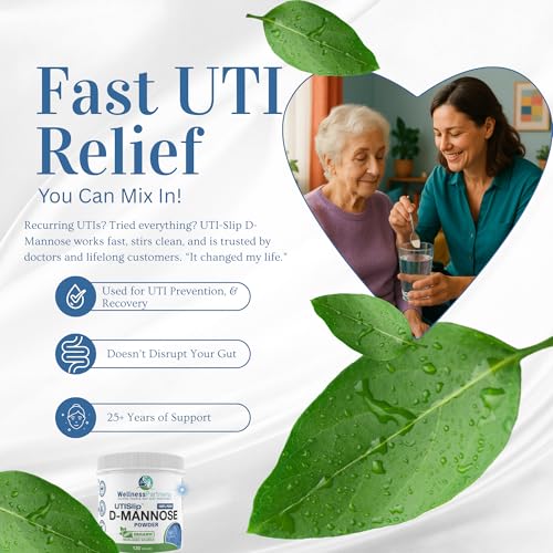 Now New UTI-Slip D Mannose Non GMO Organic Source Powder 130g jar.