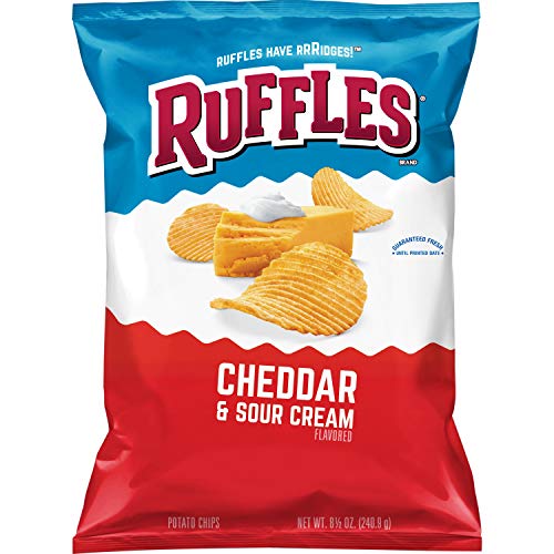 Ruffles Cheddar & Sour Cream Flavored Potato Chips, Party Size! (13 Ounce)