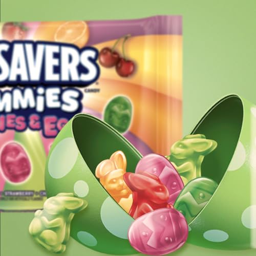 LIFE SAVERS Gummies Bunnies & Eggs Easter Candy Assortment, 9 Oz Bag