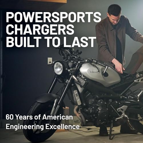 Battery Tender Plus 12V 1.25 AMP Battery Charger and Maintainer: Fully Selectable 6V or 12V Battery Charger and Maintainer for Powersports ATVs