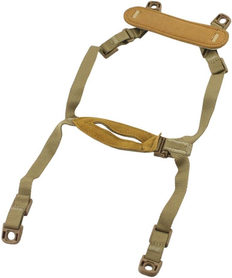 ATAIRSOFT 4 Points Helmet Accessory Retention System Chin Strap with Bolts and Screws for Fast Tactical Airsoft MICH IBH Helmet