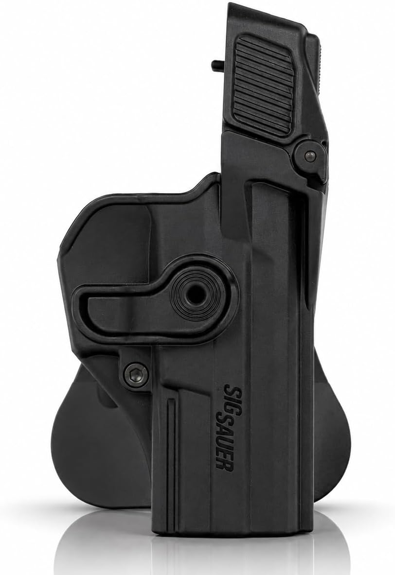 Level 3 Auto Lock Retention Holster for Sig Sauer P226, P220, P227, SP2022 – IMI Defense Tactical OWB Paddle Holster, Trigger Guard Lock
