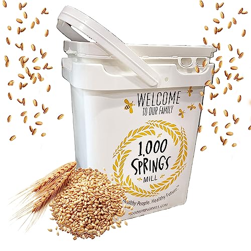 1000 SPRINGS MILL - Organic Hard Red Spring Wheat Berries - Used for Organic Flours, Cereals, Salads