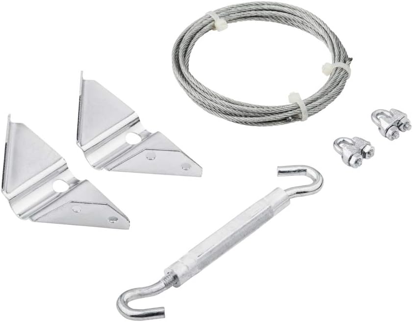 National Hardware Anti-Sag Gate Kit, Heavy-Gauge Steel, Zinc Plated | Corrects and Prevents Gate Sag Up to 7.5 ft Diagonal, Cable, Turnbuckle