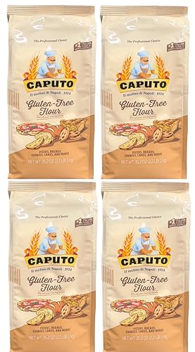 Antimo Caputo Gluten Free Pizza Flour 2.2lb - All Natural Multi Purpose Flour & Starch Blend for Baking Pizza, Bread, & Pasta