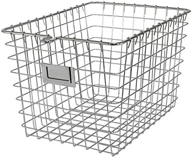 Spectrum Diversified Wire Storage Basket, Small, Chrome