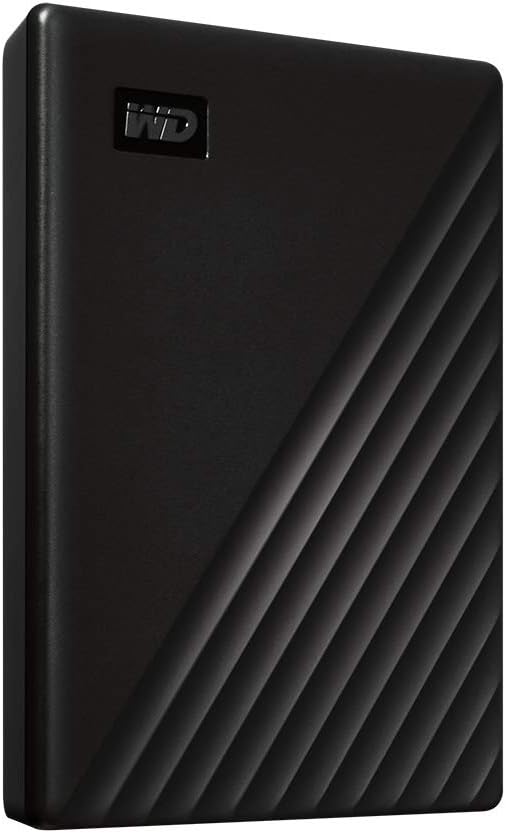 WD 2TB My Passport, Portable External Hard Drive, Black, backup software with defense against ransomware, and password protection