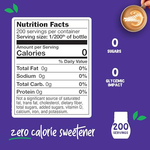 Pyure Liquid Stevia Extract | Zero Calorie Sugar-Free Sweetener, 1.8 Oz | Organic liquid stevia extract for coffee, tea, drinks, keto, diabetic, vegan, zero calorie, sugar-free, and low carb diets