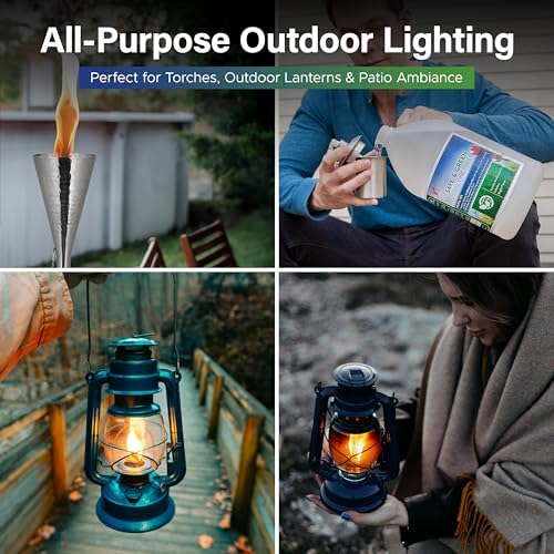 Firefly Fuel - Lamp Oil & Tiki Torch Fuel - Clean Burning, 1 Gallon