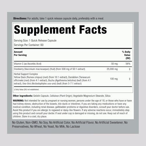 Piping Rock Kidney Support Supplement | 60 Capsules | Care & Restore Formula | For Men and Women | Non-GMO, Gluten Free