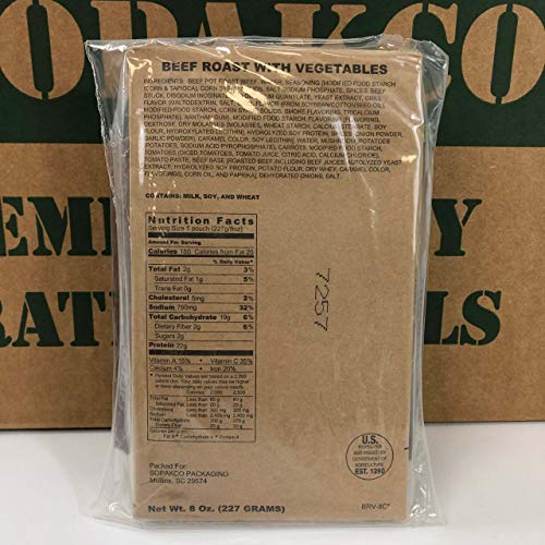 Sopakco MRE Meals Ready-to-Eat 14ct Case 10/20 Inspect Lot 7280 Reduced Sodium