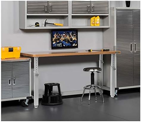Seville Classics UltraHD 72" W X 25" D Wood Top Height Adjustable Workbench 2000 Lb Capacity